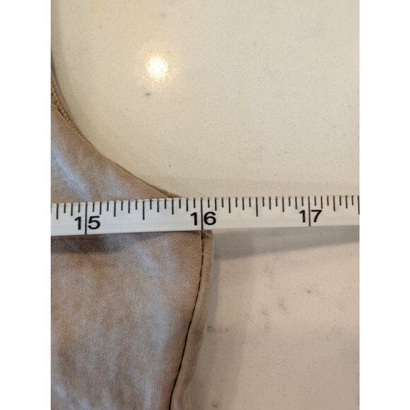 Kirious Los Angeles Beige Sleeveless Mini Dress Square Neck Textured Size Medium - Picture 4 of 6